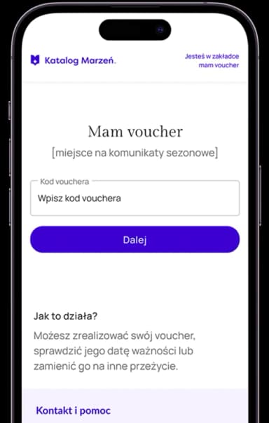 Wykorzystaj voucher