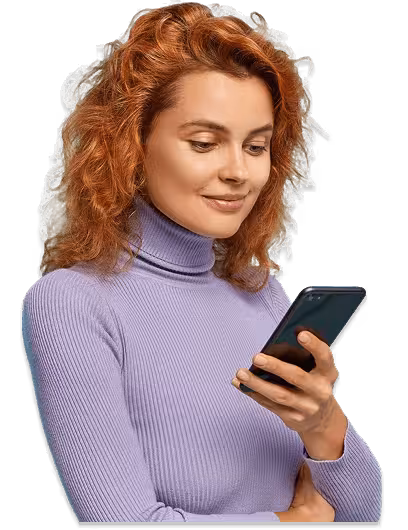 Kobieta obsługująca telefon komórkowy