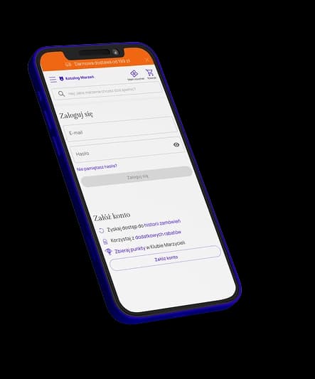 Telefon z formularzem do wypełnienia