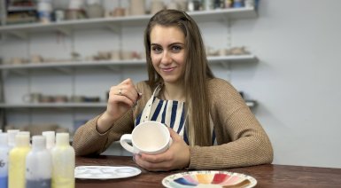 Malowanie ceramiki - Gdańsk (2 osoby, kubek 380 ml)